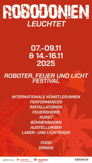 Rostige Roboter-Skulptur